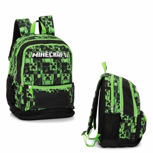 ZAINO SCUOLA ORG. GREEN MINECRAFT
