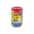 BARATTOLO LETTERE/NUMERI EVA MAGNETICI 78PCS
