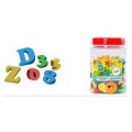 BARATTOLO LETTERE/NUMERI EVA MAGNETICI 78PCS