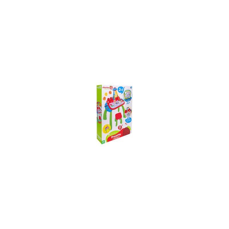 TAVOLINO 2 IN 1 LAVAGNA/PROIETTORE B/O C/SEDIA/ACC