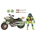 TURTLES NINJA TMNT LEONARDO CON MOTO