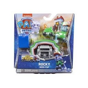 PAW PATROL BIG TRUCK ROCKY PERSONAGGIO CON ACCESSORI