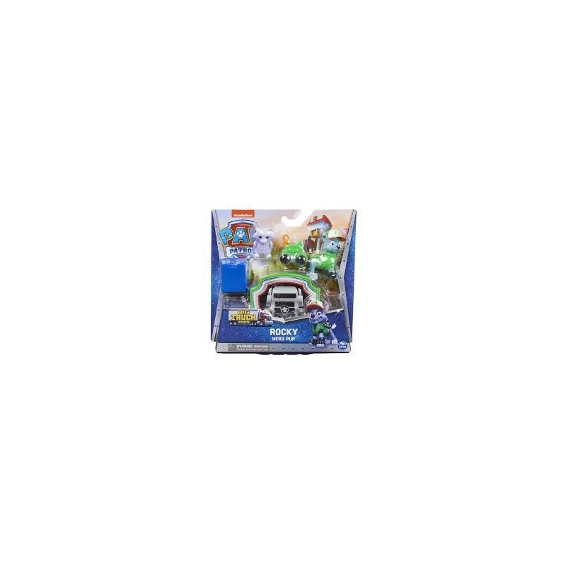 PAW PATROL BIG TRUCK ROCKY PERSONAGGIO CON ACCESSORI