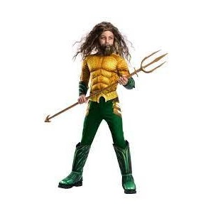 AQUAMAN COSTUME DELUXE 641365 TG. M