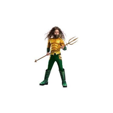 AQUAMAN COSTUME DELUXE 641365 TG. M