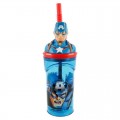 CAPITAN AMERICA BICCHIERE 3 D