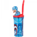CAPITAN AMERICA BICCHIERE 3 D