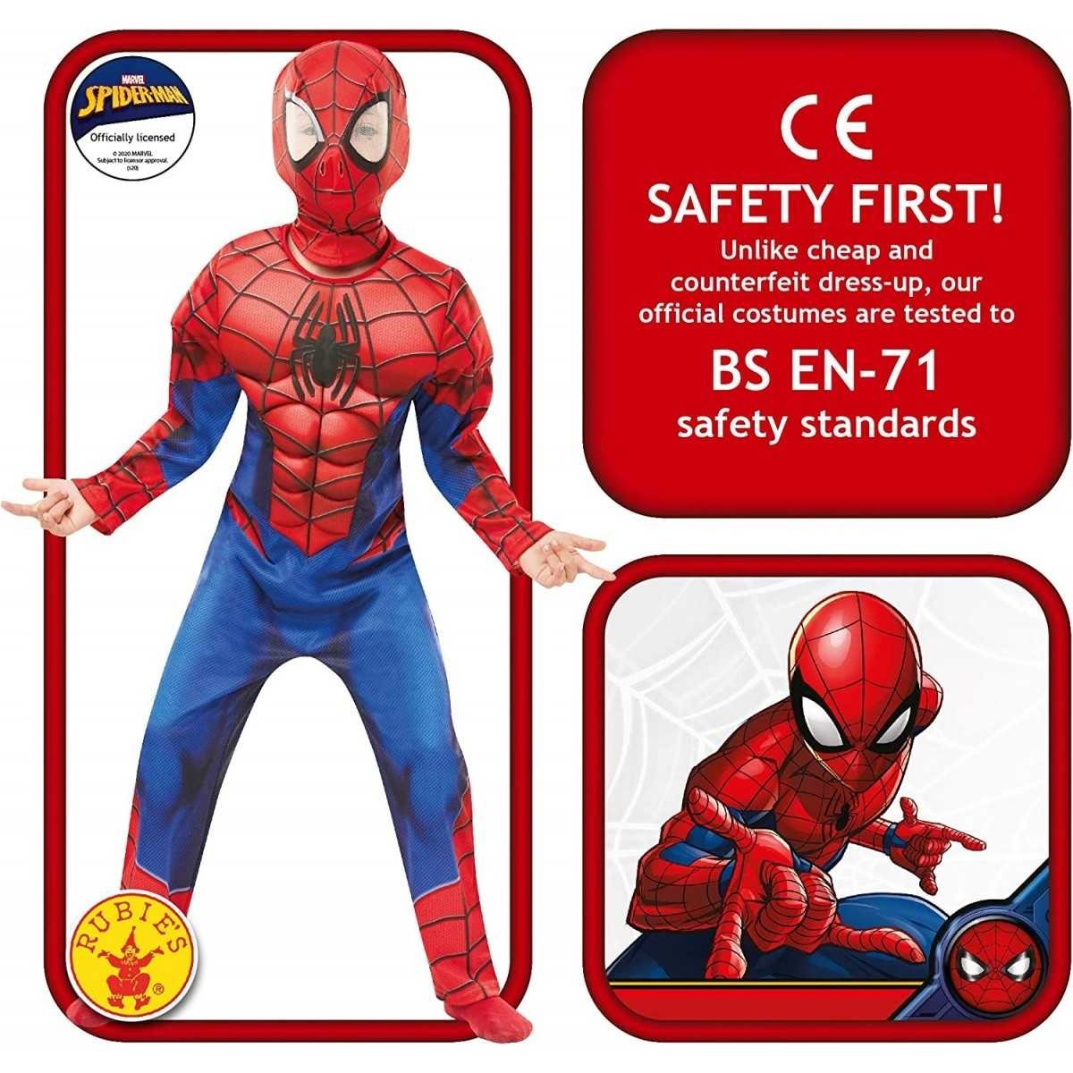 SPIDERMAN COSTUME LUSSO 640841 TG. M
