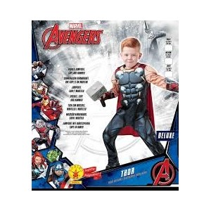 THOR COSTUME DELUXE CON MARTELLO 610736 TG. S