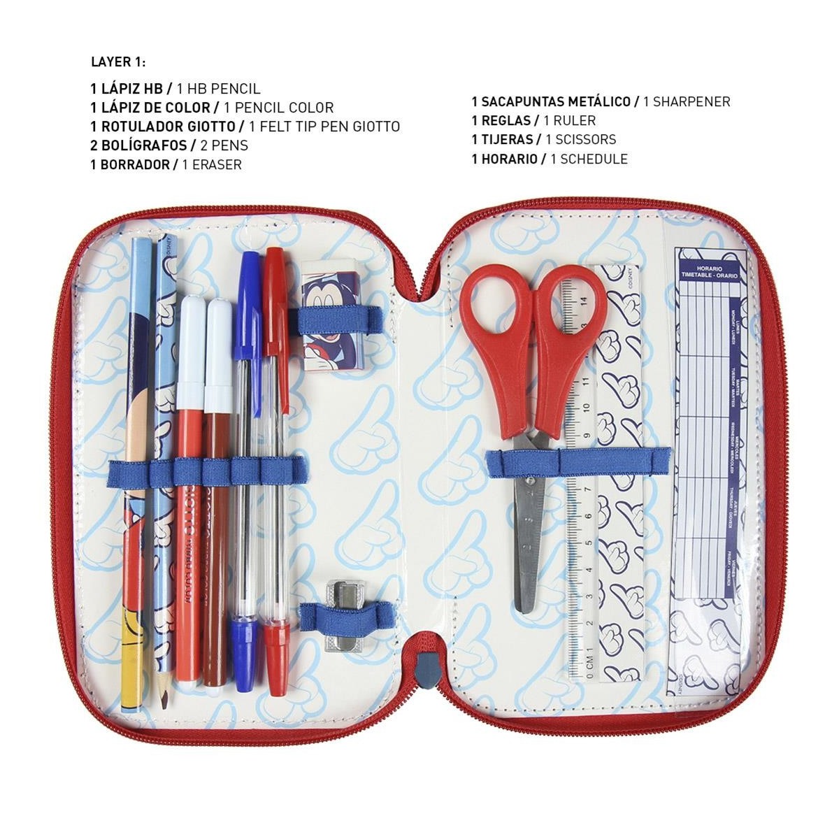 MICKEY ASTUCCIO 3 ZIP PREMIUM