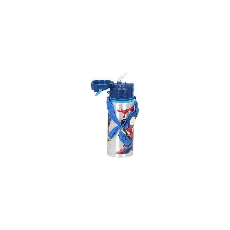 SPIDERMAN BORRACCIA CON TRACOLLA 600ML.