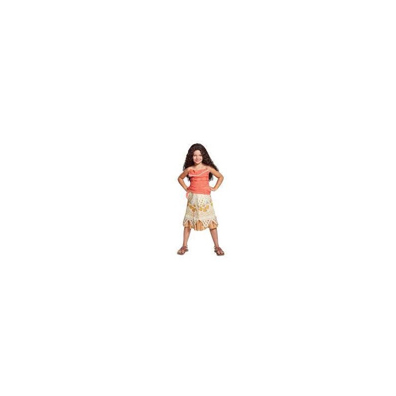 DISNEY MOANA VAIANA COSTUME XS 3-4 ANNI