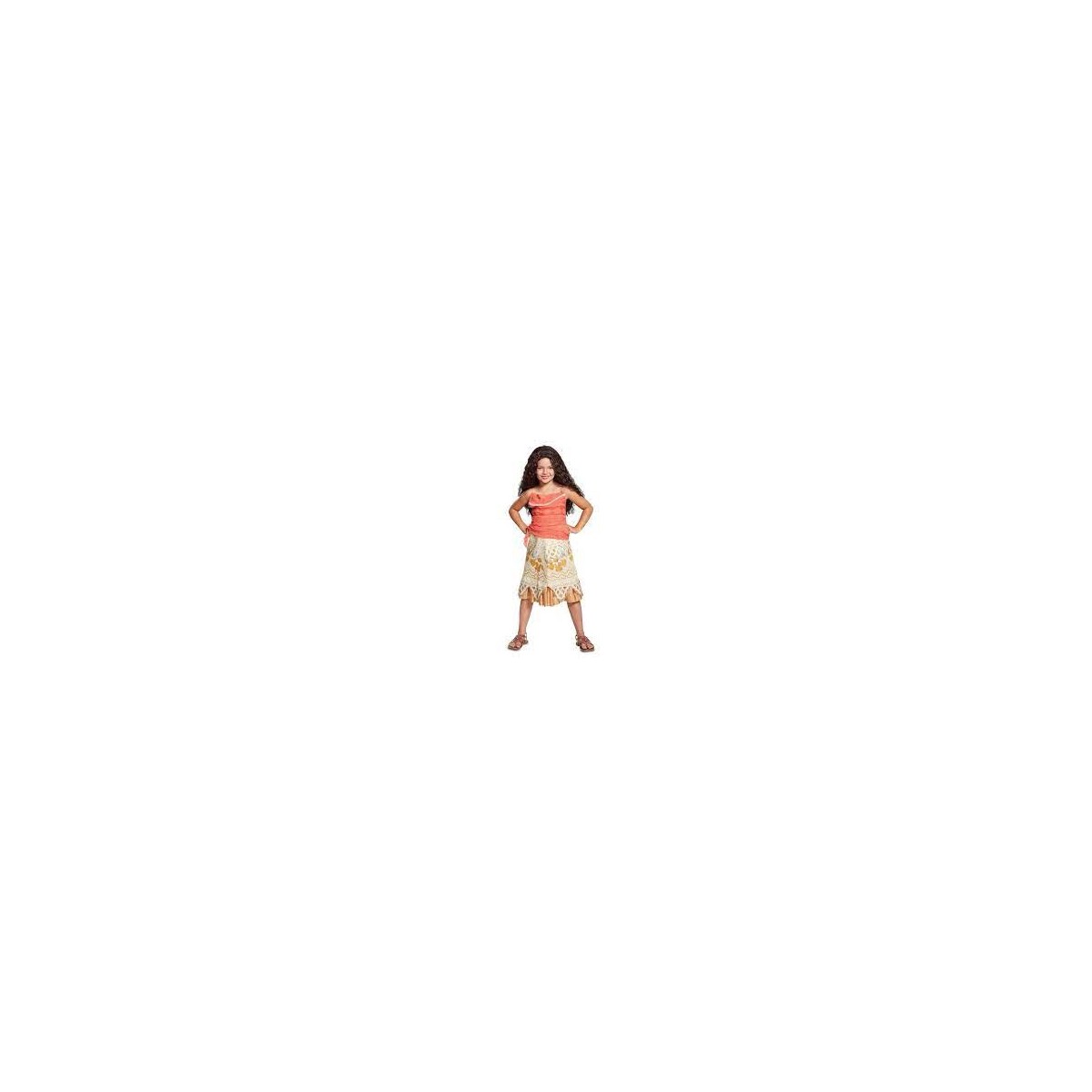 DISNEY MOANA VAIANA COSTUME XS 3-4 ANNI
