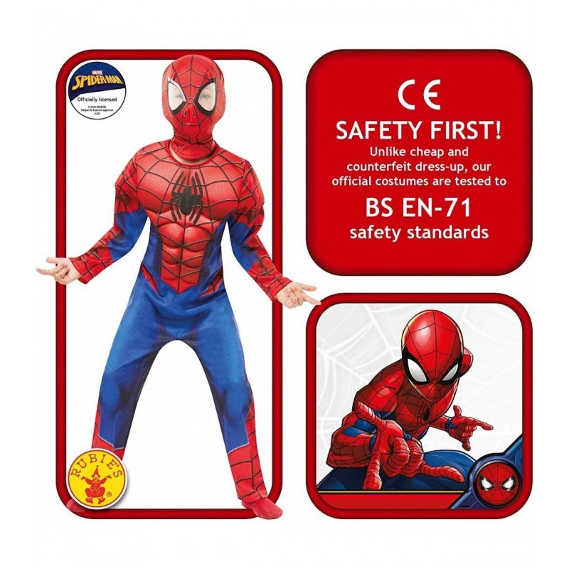 SPIDERMAN COSTUME LUSSO 640841 TG. L