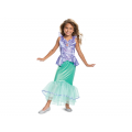 DISNEY PRINCESS ARIEL COSTUME DELUXE XS 3-4 ANNI