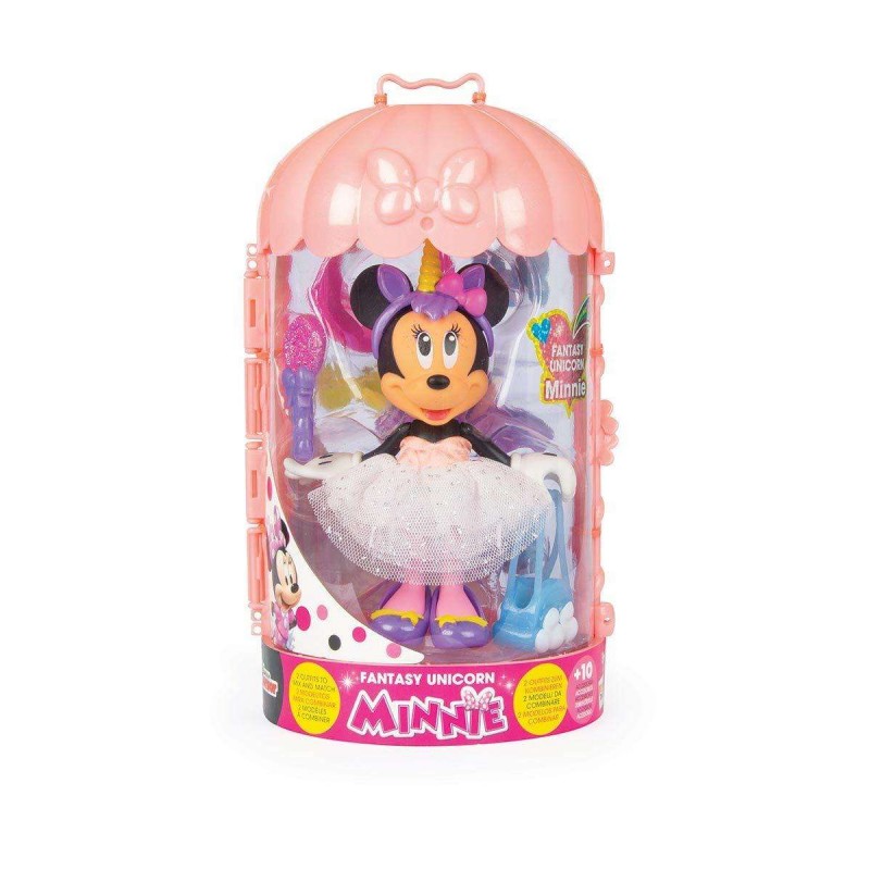 MINNIE FANTASY UNICORN BAMBOLA CON 10 ACCESSORI