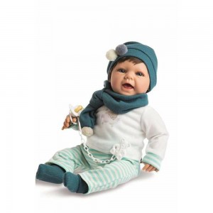 BABY SWEET NIÑO CHANDAL RAYAS VERDES Y JERSEY BLANCO REF: 1223-22