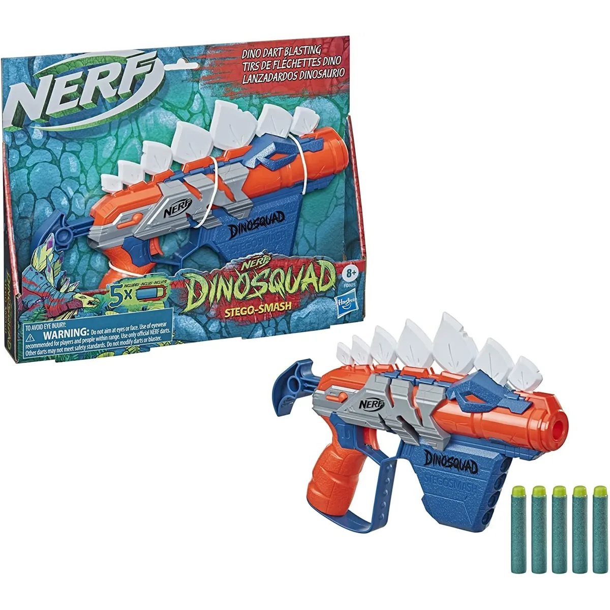NERF PISTOLA DINOSQUAD STEGO-SMASH