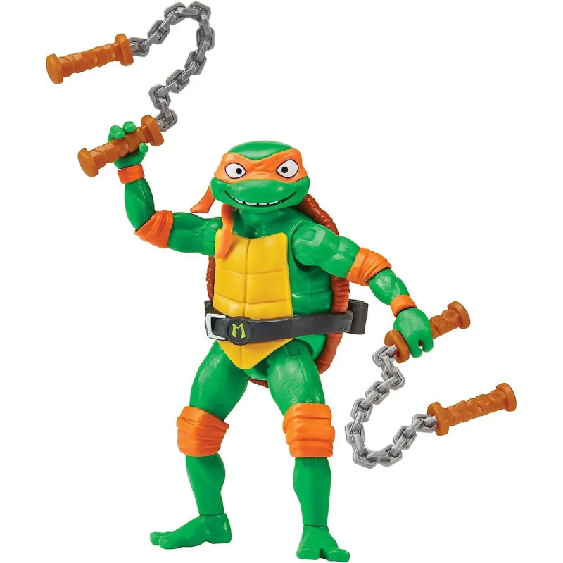 TMNT TURTLES NINJA MICHELANGELO CON ACCESORI