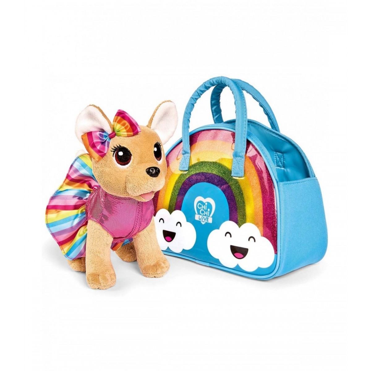 CHI CHI LOVE RAIMBOW CANE CON BORSETTA
