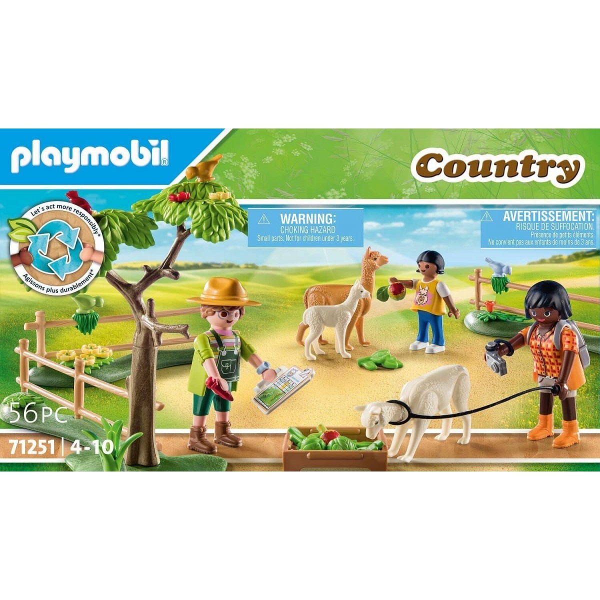 PLAYMOBIL FATTORIA GITA CON GLI ALPA 71251