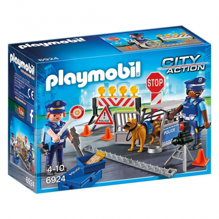 PLAYMOBIL POLICE POSTO DI BLOCCO DELLA POLIZIA 6924