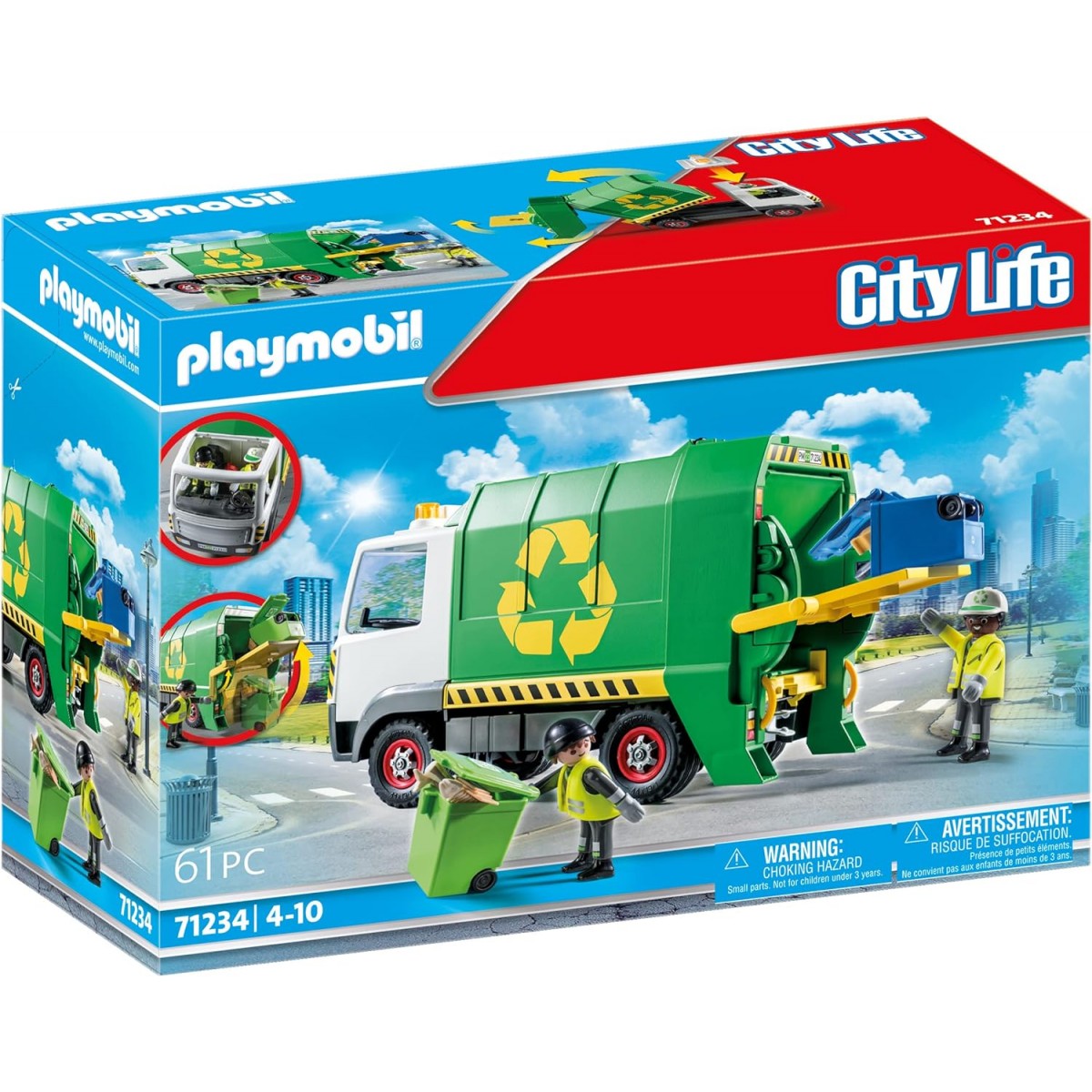 PLAYMOBIL CAMION PULIZIA DIFFERENZIATA 71234
