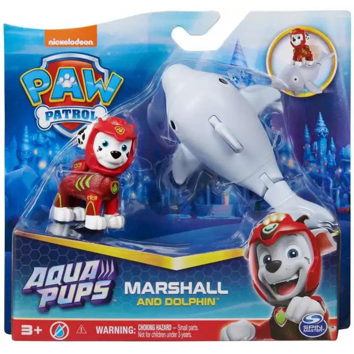 PAW PATROL AQUA PUPS MARSHALL CON  PERSONAGGIO