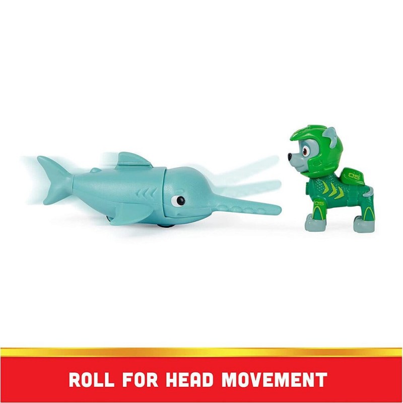 PAW PATROL AQUA PUPS ROCKY CON  PERSONAGGIO