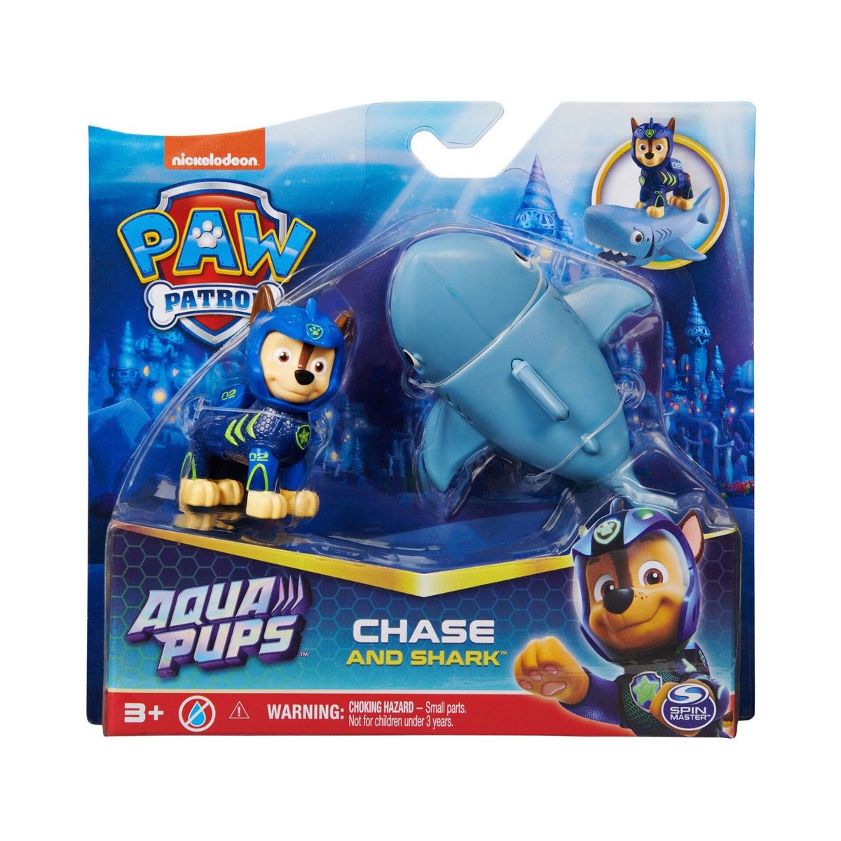 PAW PATROL AQUA PUPS CHASE CON  PERSONAGGIO