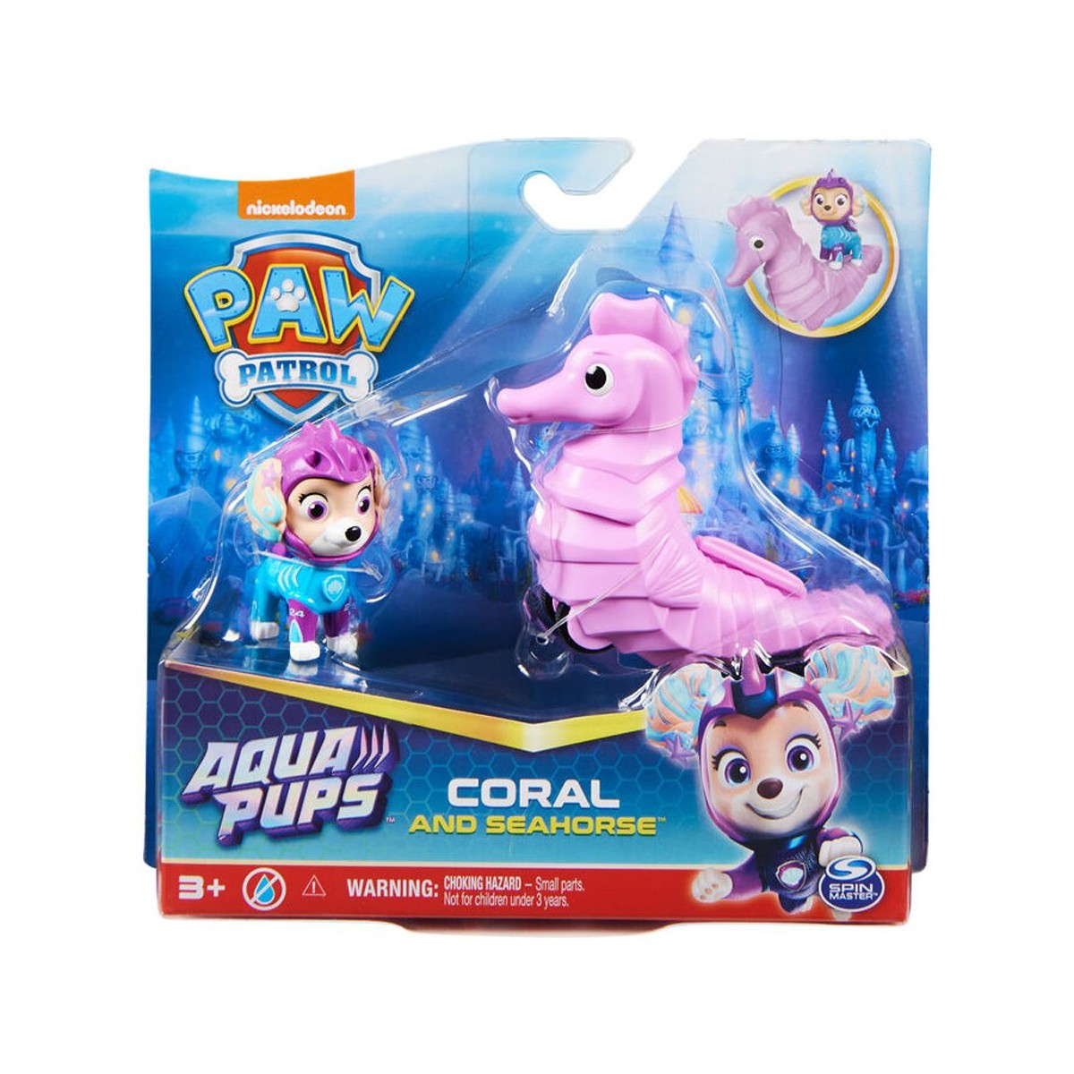 PAW PATROL AQUA PUPS CORAL CON  PERSONAGGIO