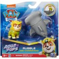 PAW PATROL AQUA PUPS RUBBLE CON  PERSONAGGIO
