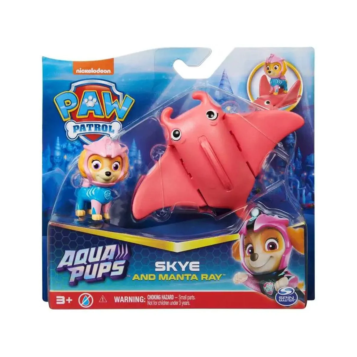 PAW PATROL AQUA PUPS SKIE CON  PERSONAGGIO