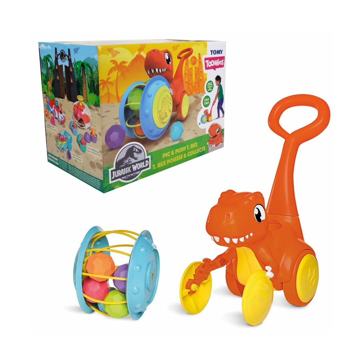 JURASSIC WORL TOY T-REX PIC & PUSH