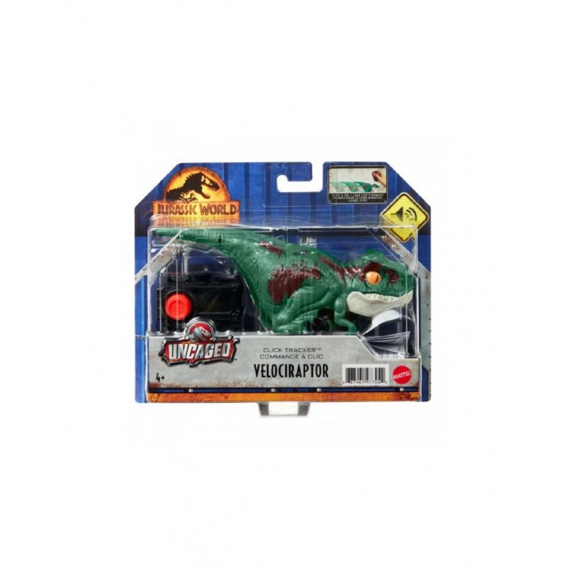 JURASSIC WORLD VELOCIRAPTOR CON TELECOMANDO A CLIC