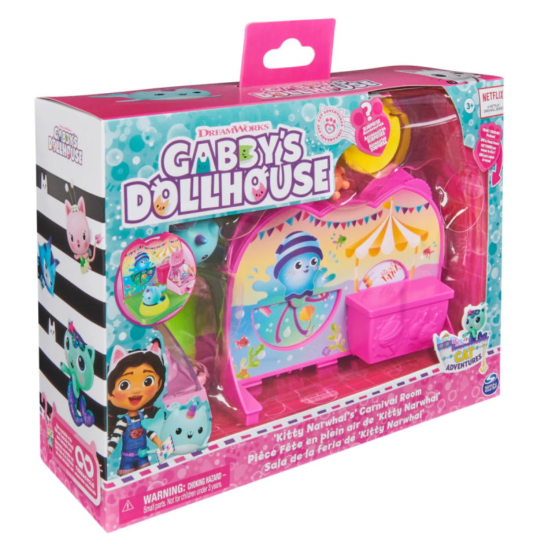 GABBY'S DOLLHOUSE STANZA DEL CARNEVALE DI KITTY NARWHAL'S