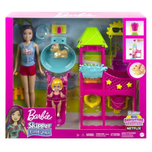 BARBIE SKIPPER FIRST JOB PLAY PARK CON SHELLY