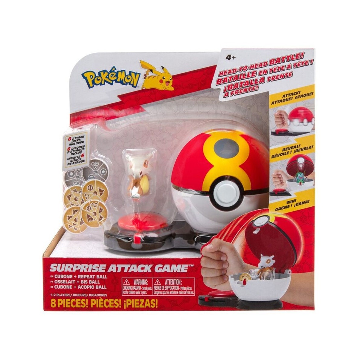 POKE'MON ATTACCO SORPRESA CUBONE CON POKE'BALL