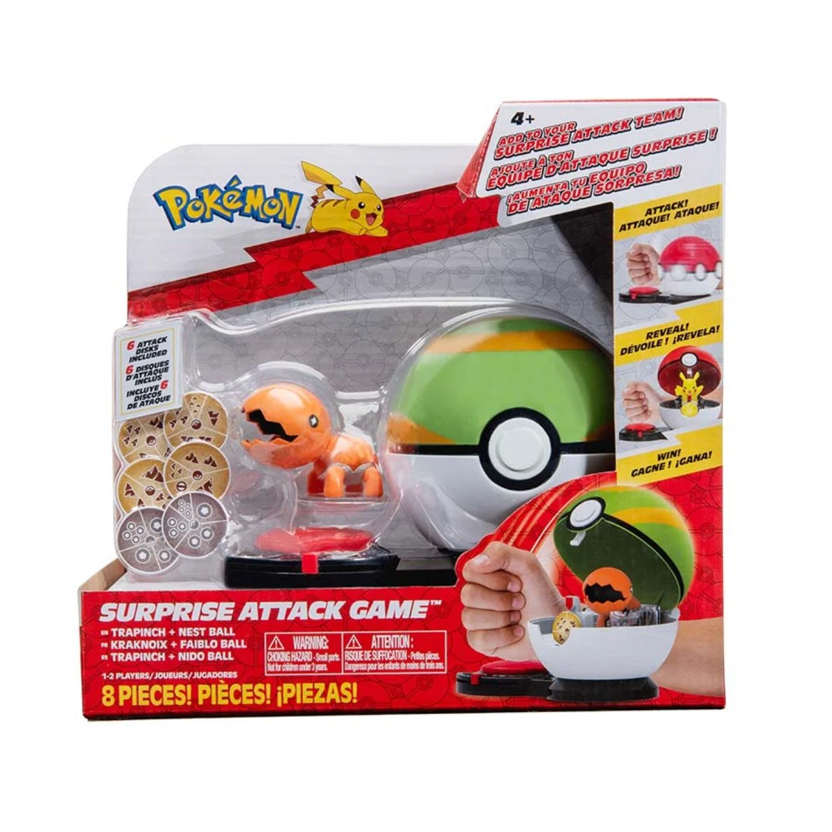 POKE'MON ATTACCO SORPRESA TRAPINCH CON POKE'BALL