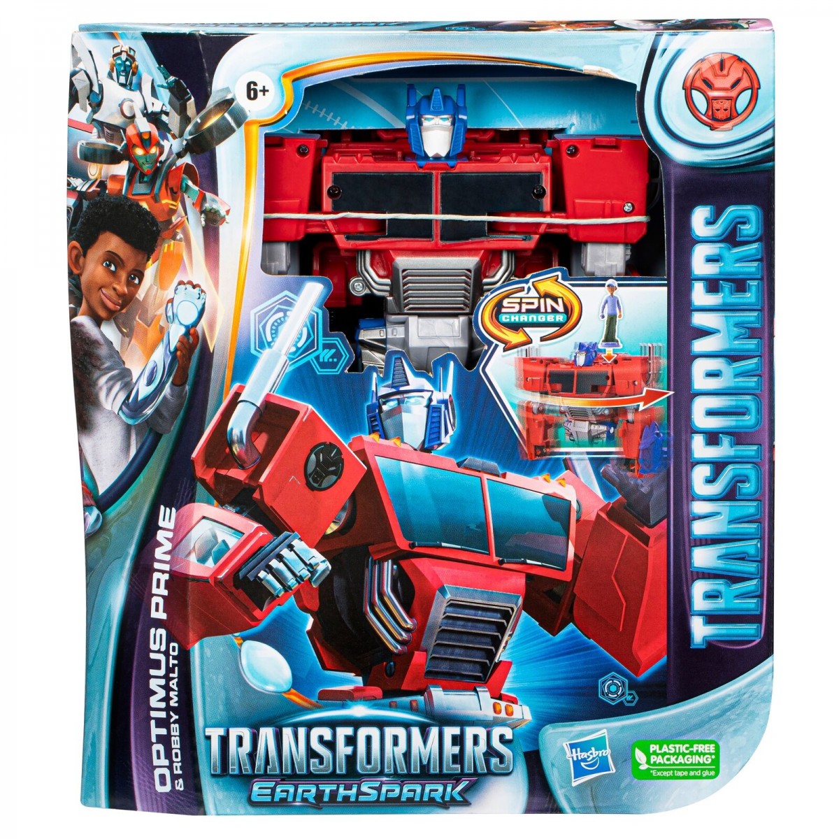 TRASFORMERS EARTHSPARK OPTIMUS PRIME & ROBBY SMALTO