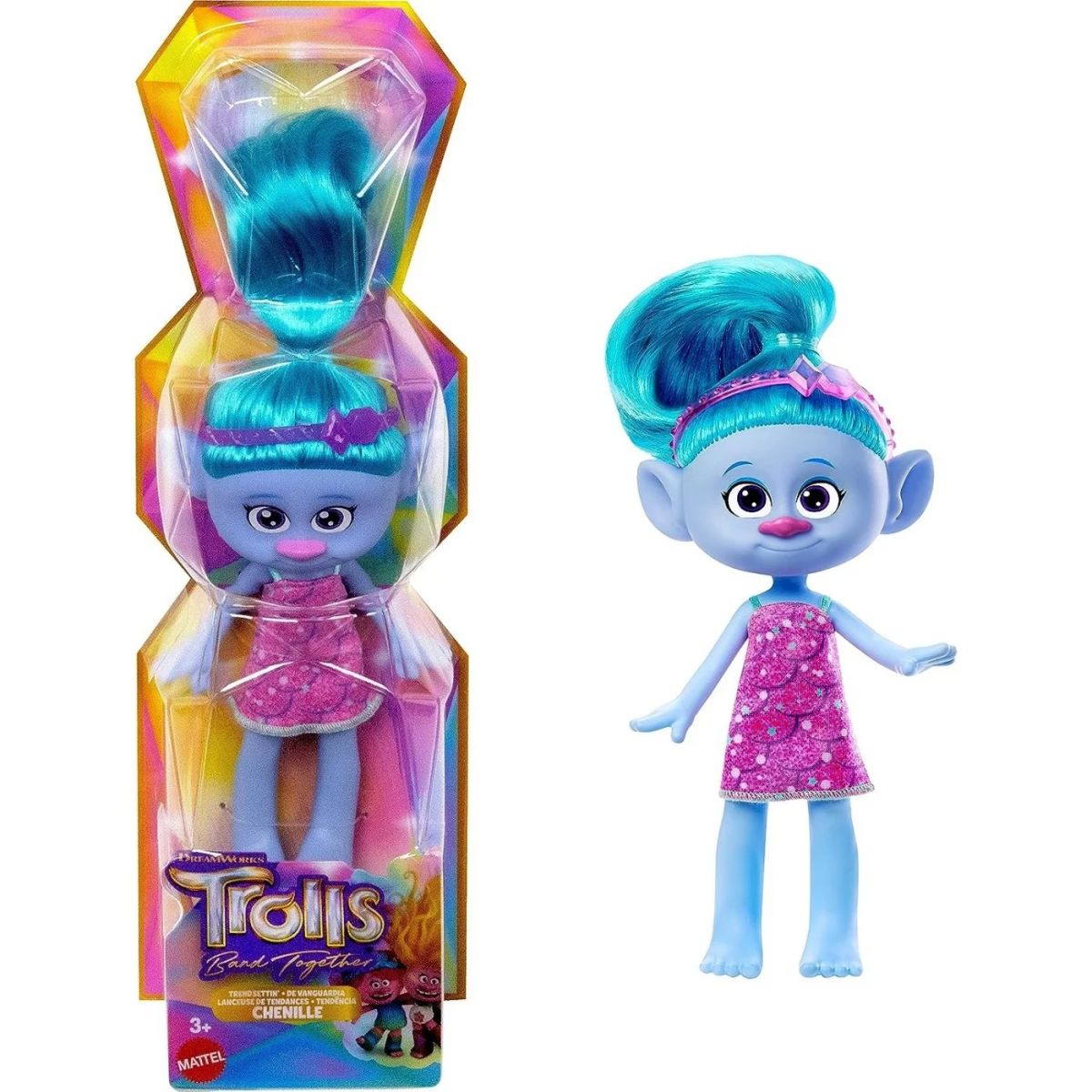 TROLLS CHENILLE FASHION DOLLS 20CM ASS. HFN03