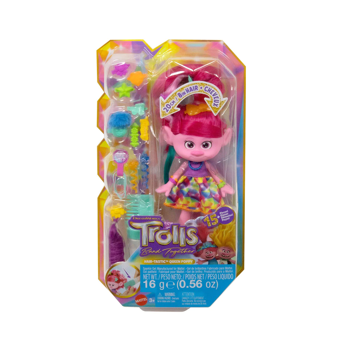 TROLLS POPPY 20CM. CAPELLI FANTASTICI