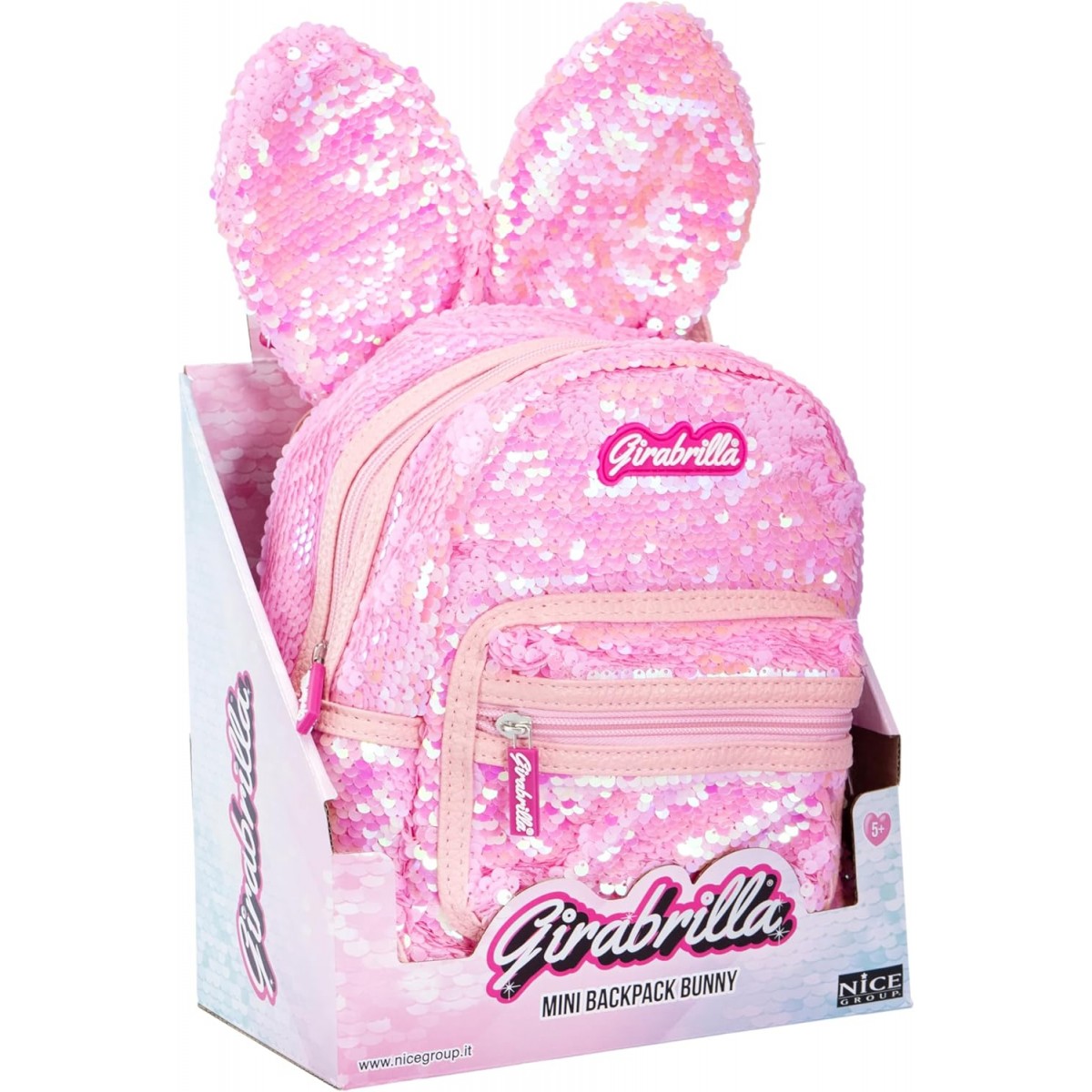 GIRABRILLA BUNNY BACKPACK LIGHT PINK