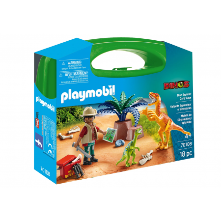 PLAYMOBIL VALIGETTA DINOSAURI LARGE 70108