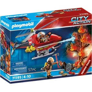 PLAYMOBIL FIRE ACTION ELICOTTERO DEI VIGILI DEL FUOCO 71195