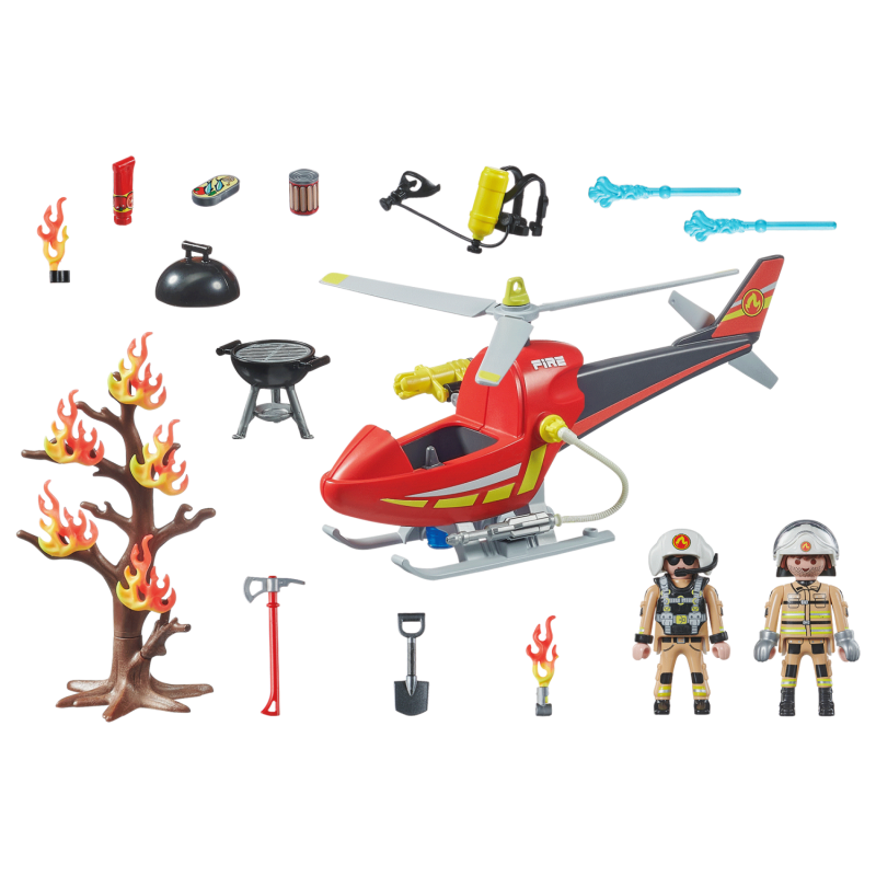 PLAYMOBIL FIRE ACTION ELICOTTERO DEI VIGILI DEL FUOCO 71195