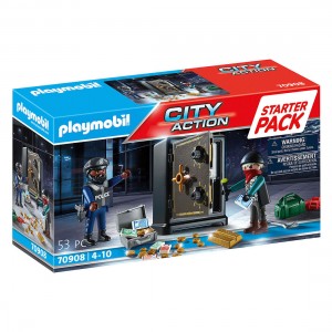 PLAYMOBIL STARTER PACK LADRO E CASSAFORTE 71257