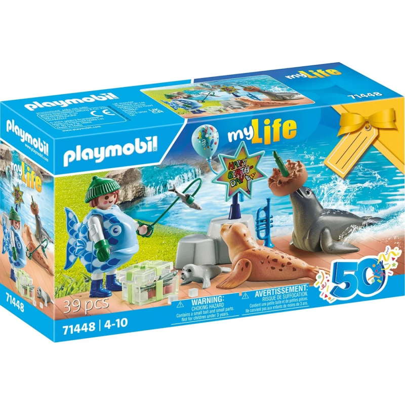 PLAYMOBIL SET REGALO CUSTODE CON ANIMALI MARINI 71448