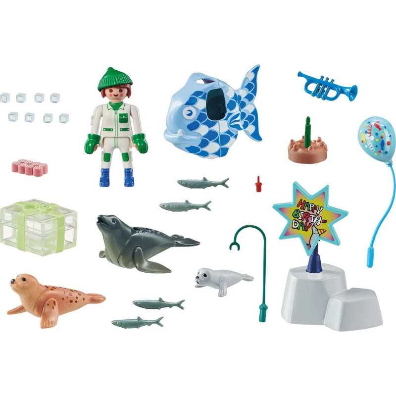 PLAYMOBIL SET REGALO CUSTODE CON ANIMALI MARINI 71448