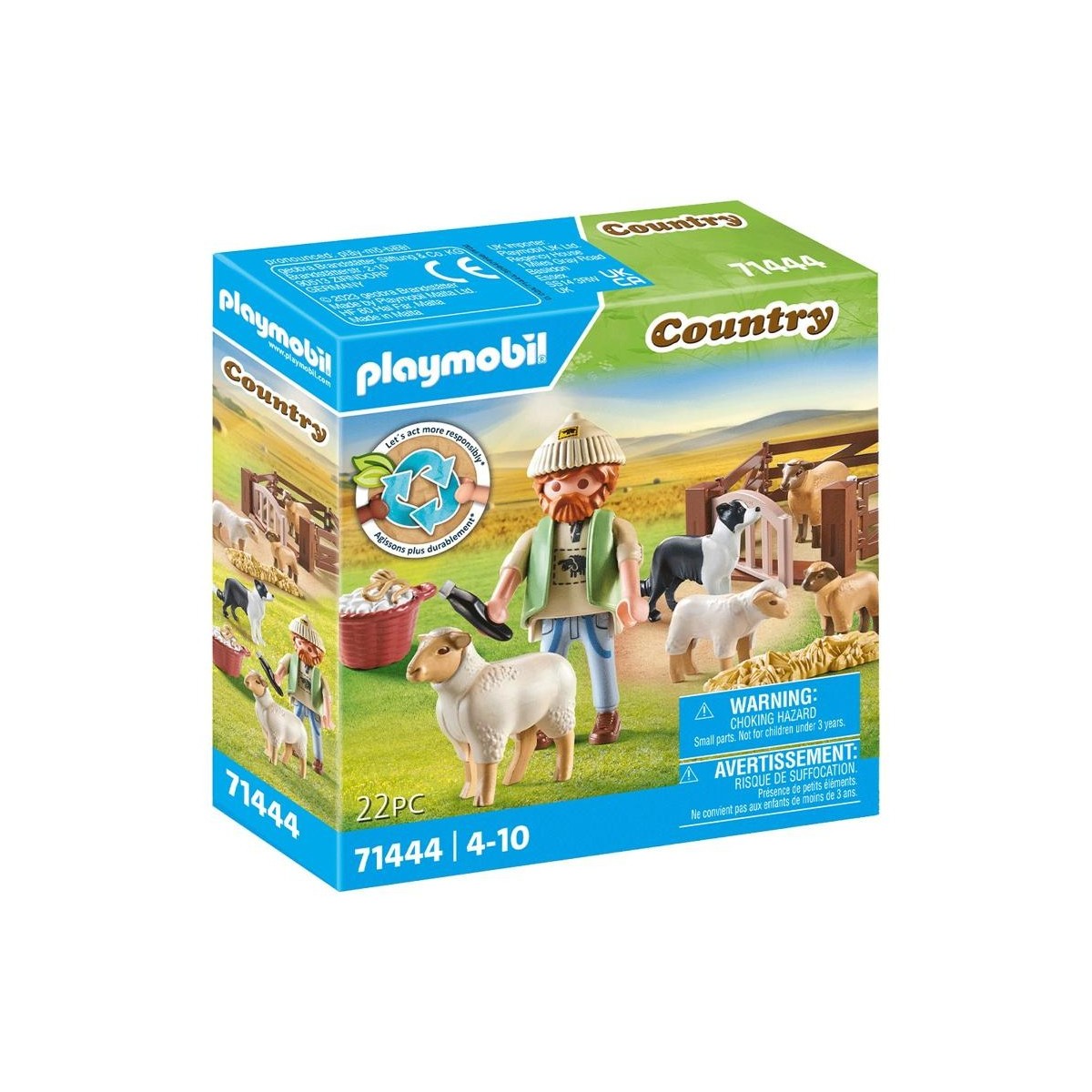 PLAYMOBIL FATTORIA PASTORE CON GREGGE 71444